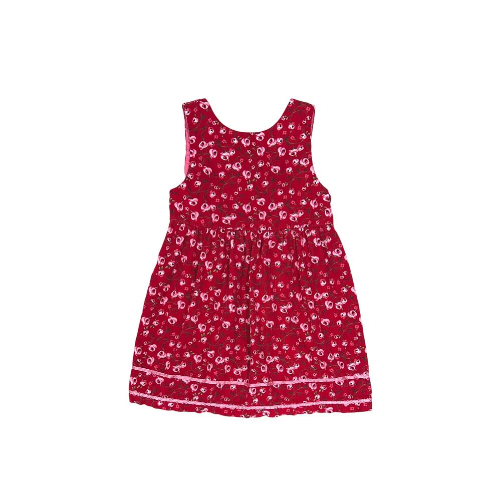 Vintage Girls McKids Floral Cord Dress